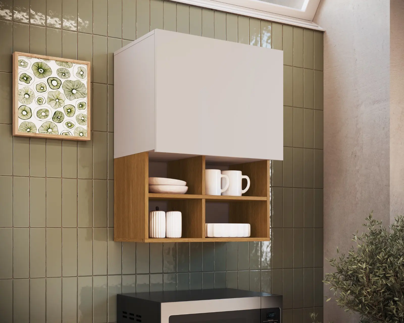 ALACENA 60CM 1P NATURE SAND