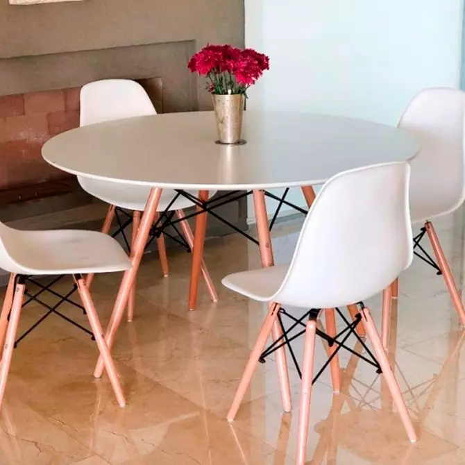 MESA REDONDA EAMES 90 BLANCO