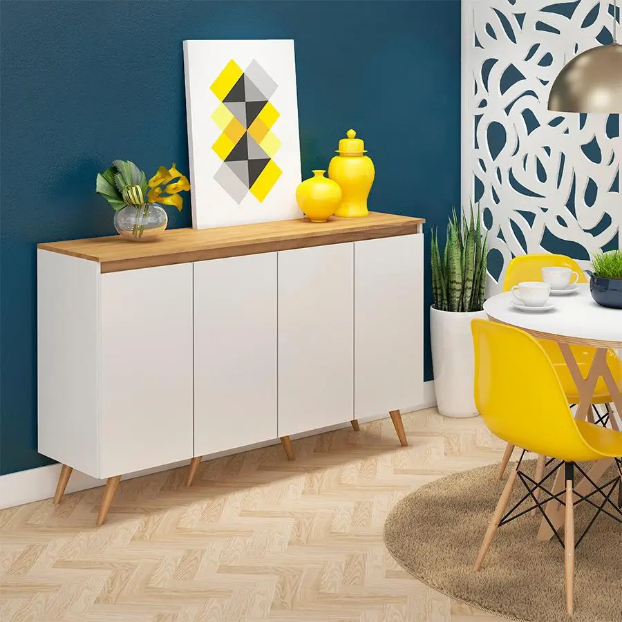 BUFFET RETRO 4P MIEL BLANCO